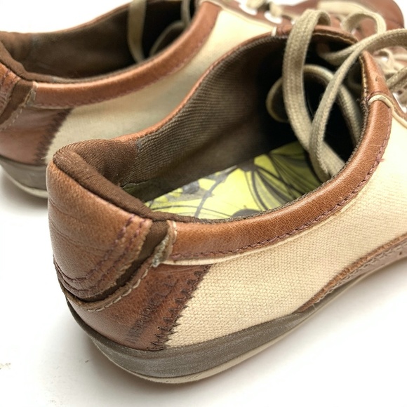 MERRELL PIROUETTE Brown Leather Canvas Shoes sz 6 - Picture 3 of 12